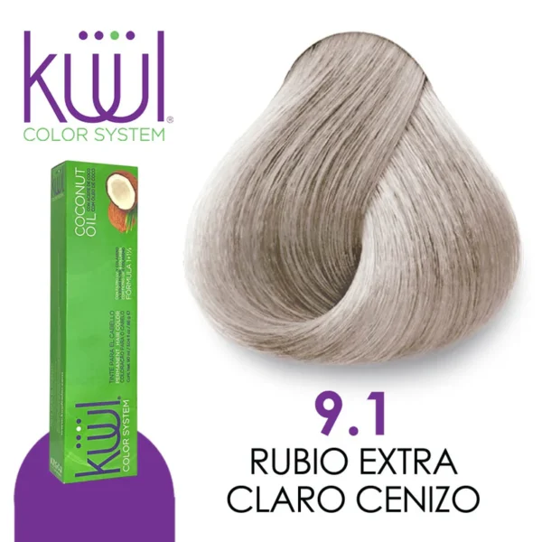 Tinte 9.1 Rubio Extra Claro Cenizo
