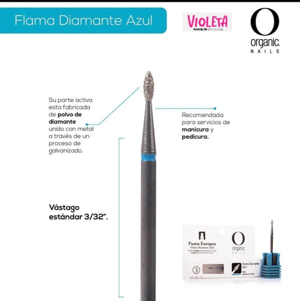 Punta Gota Diamante Azul
