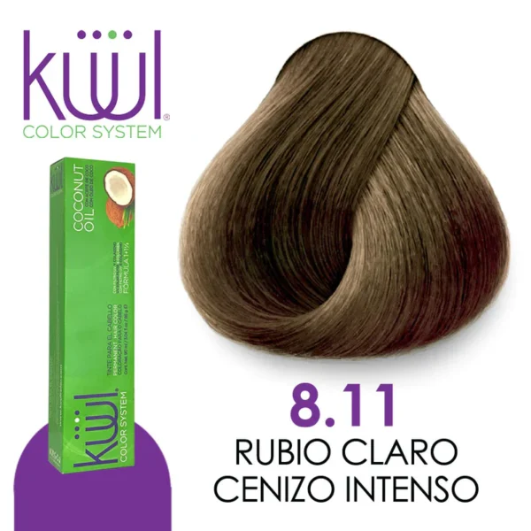 Tinte 8.11 Rubio Claro Cenizo Intenso