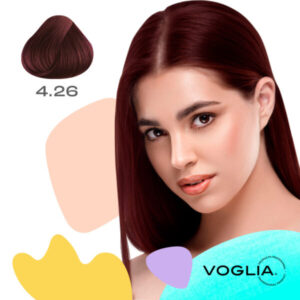 Tinte para cabello 4.26 Castaño Medio Irizado Rojo