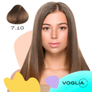 Tinte para cabello 7.10 Rubio Medio Cenizo