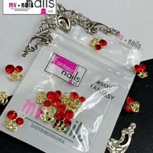 DIJE FANTASY CHERRY (HOJA DORADA)