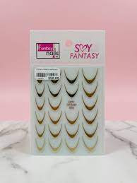 Guías para manicura francesa Doradas